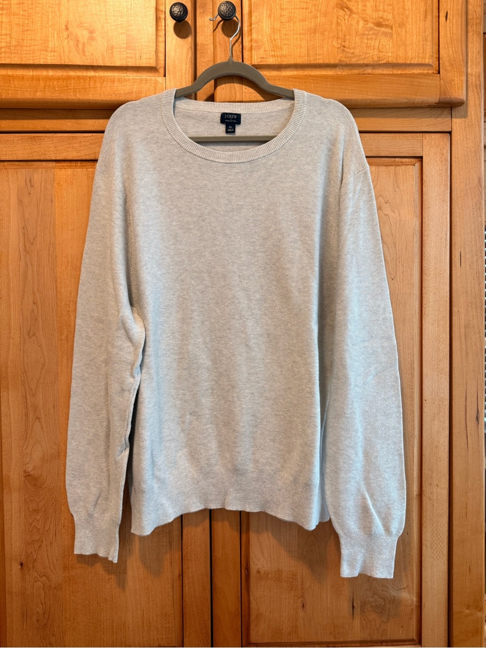 J. Crew Light Gray Crewneck Sweater
